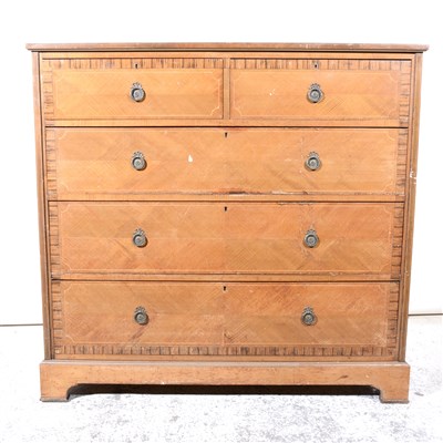 Lot 311 - Edwardian inlaid mahogany chest of drawers