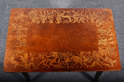 Lot 79 - A bentwood and stencilled 'Nursery' table, by Fischel, late 19th century.
