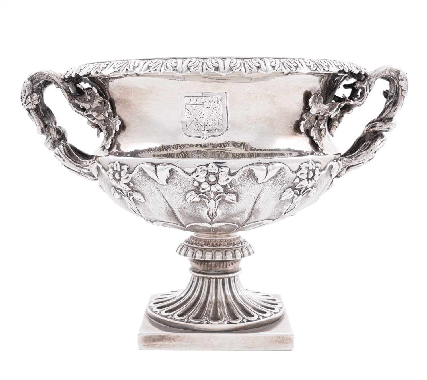 Lot 134 - George IV silver Warwick vase, Edward, Edward jnr, John & William Barnard, London 1828