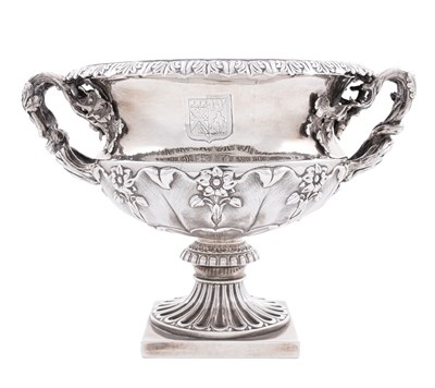 Lot 134 - George IV silver Warwick vase, Edward, Edward jnr, John & William Barnard, London 1828