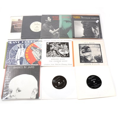 Lot 494 - 7" single vinyl records; Twelve titles including five Peter Hammill etc.