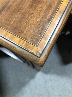 Lot 328 - An Edwardian inlaid mahogany revolving bookcase