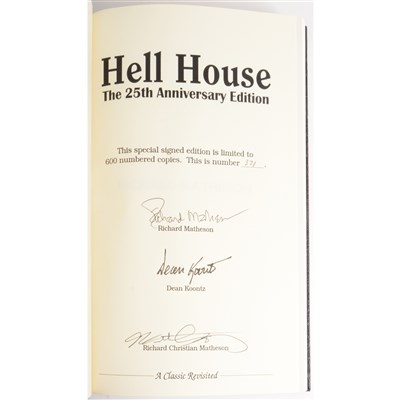 Lot 344 - Matheson, Richard, Hell House, signed limited edition