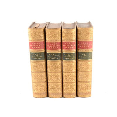 Lot 143 - Lord Macaulay's, The Works, in eight vols, Longman, Green and Co., 1866, ...