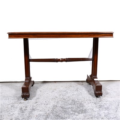 Lot 529 - An Edwardian mahogany stretcher table, ...