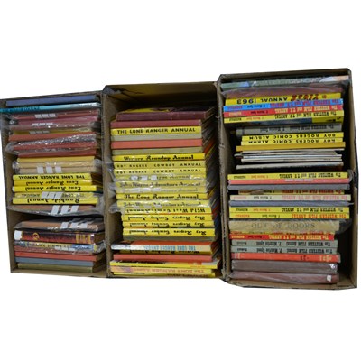 Lot 333 - Three boxes of Cowboy and Western annuals