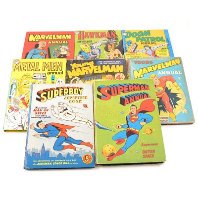 Lot 325 - DC comic annuals and others; thirteen books including Superman and others.