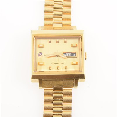 Lot 272 - Rado - a gentleman's vintage Manhattan automatic bracelet watch
