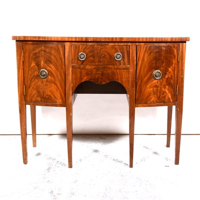 Lot 530 - Victorian mahogany bowfront sideboard