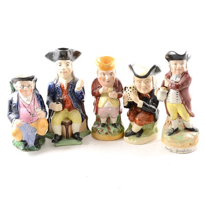 Lot 54 - Late Staffordshire Nelson Toby jug