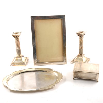 Lot 368 - Large silver photograph frame