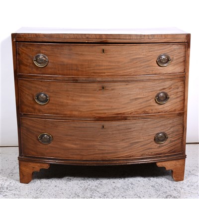 Lot 358 - Victorian mahogany bowfront chest of drawers