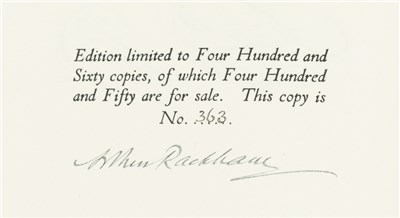 Lot 353 - Rackham, Arthur (illust.)/ Poe, Edgar Allan, Tales of Mystery and Imagination