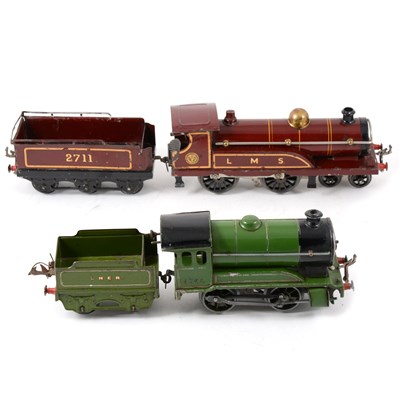 Lot 38 - Two Hornby O gauge railway locomotives, LMS 2711 and LNER 1842