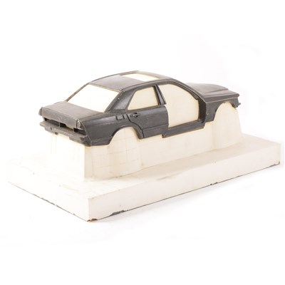 Lot 192 - Corgi Toys prototype Mercedes C class, plastic casting on resign maquette, 28cm.
