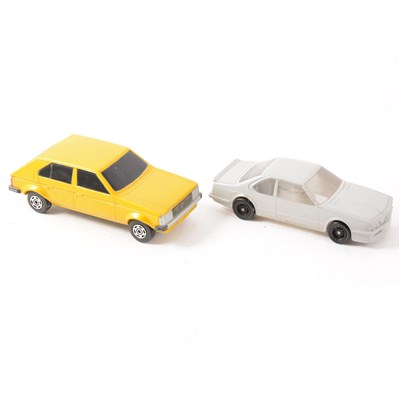 Lot 199 - Two Corgi Toys prototypes, Chrysler Horizon GLS and a BMW 7 series.