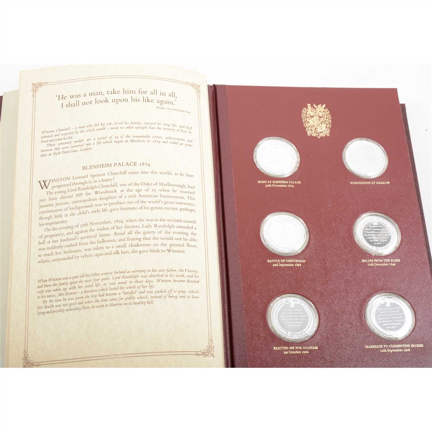 Lot 193 - The Churchill Centenary Medal Collection, limited edition sterling silver proof