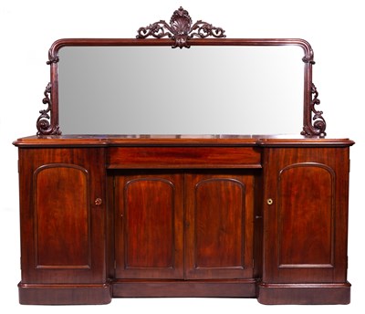 Lot 494 - A Victorian mahogany chiffonier sideboard