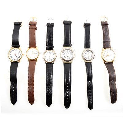 Lot 275 - Seven gentleman's wrist watches, Rotary, Sekonda, Seiko, Avia, On-Time