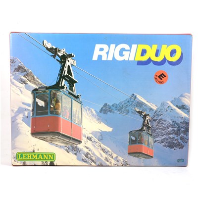 Lot 91 - Lehmann Rigiduo 4600 electric cable car set, boxed.