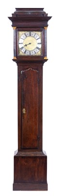 Lot 442 - Thomas Eayre, Kettering, George II oak longcase clock