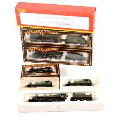 Lot 16 - OO gauge model railway locomotives; seven by Hornby and Mainline.