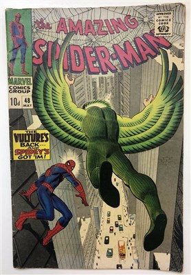 Lot 308 - Silver-age Marvel comics; nine issues to include The Amazing Spider-Man, X-Men, Iron Man, Fantastic Four etc.