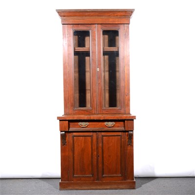 Lot 566 - A Victorian walnut bookcase, ...