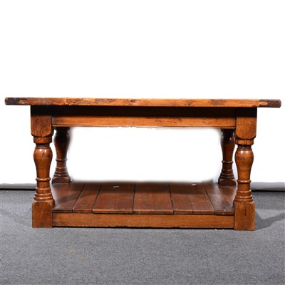 Lot 358 - Oak coffee table.