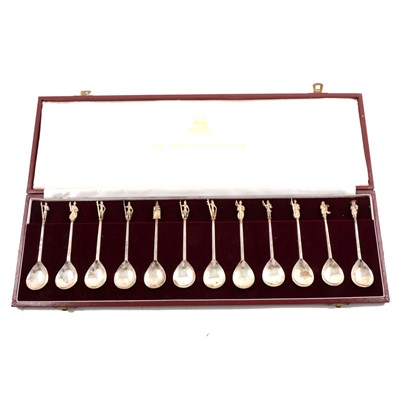 Lot 197 - Birmingham Mint "Tichborne Collection" of twelve silver spoons
