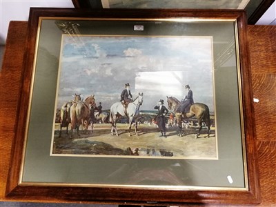 Lot 309 - After Sir Alfred Munnings, Stanley Barker and the Pytchley Hounds