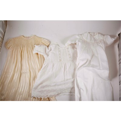Lot 99 - A collection of Victorian and later Christening gowns, ...