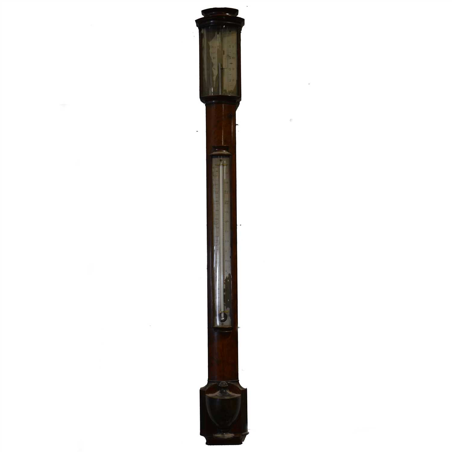 Lot 422 - Regency mahogany stick barometer, signed Worthington & Allan, London