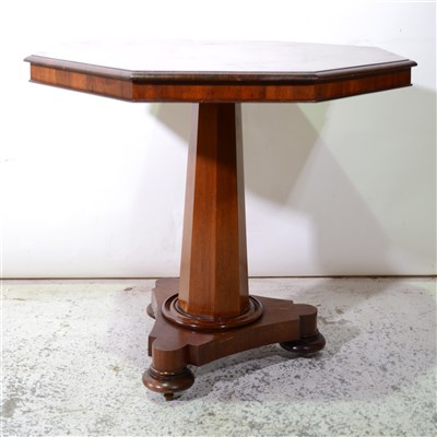 Lot 313 - Victorian mahogany octagonal centre table