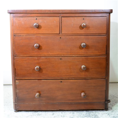 Lot 384 - Victorian mahogany chest of drawers