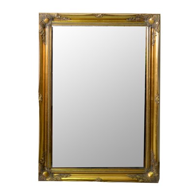 Lot 389 - Gilt frame mirror.