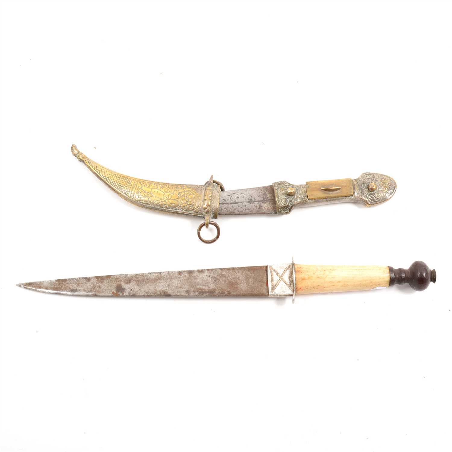 Lot 179 - Two small Eastern daggers.