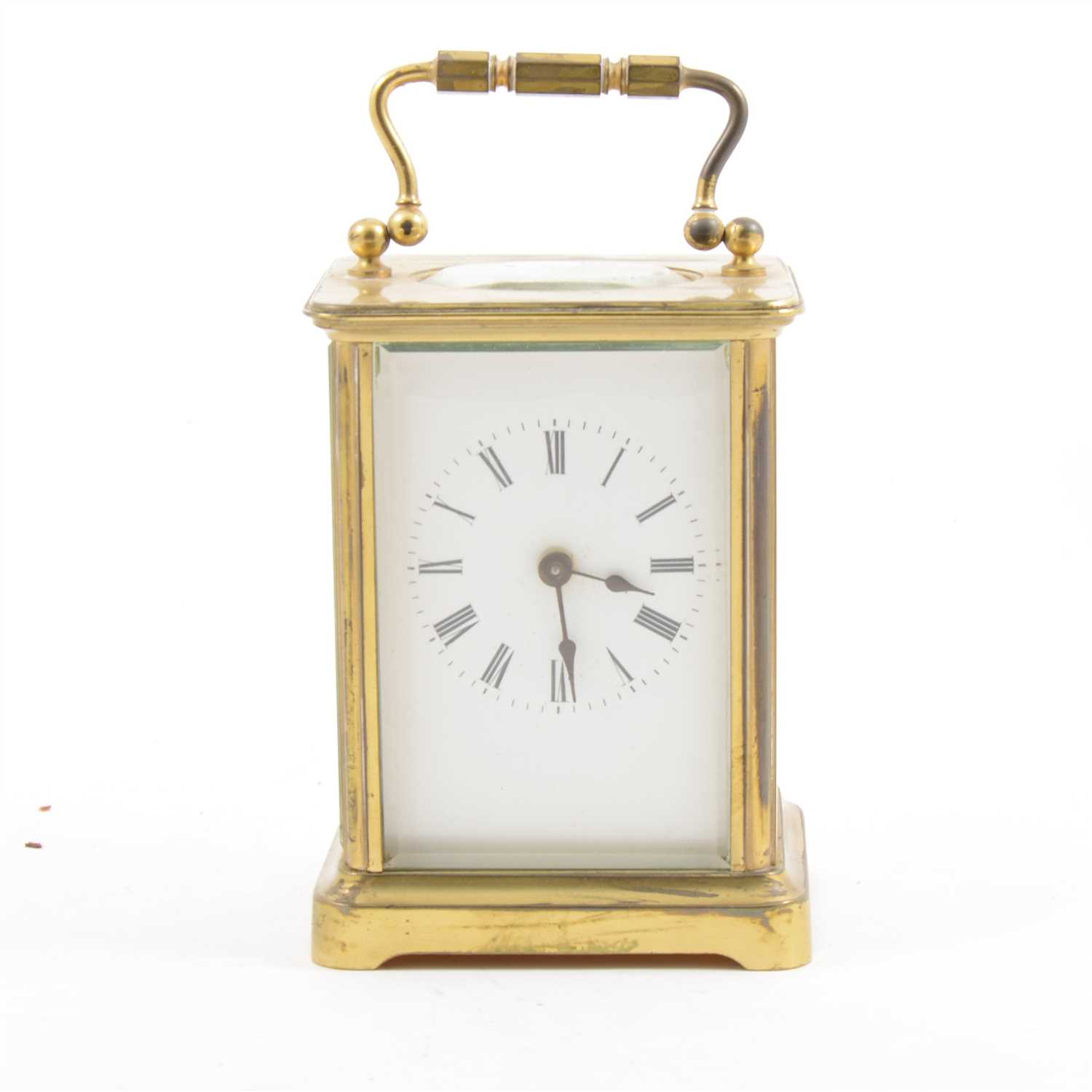 Lot 150 - French brass carriage clock.