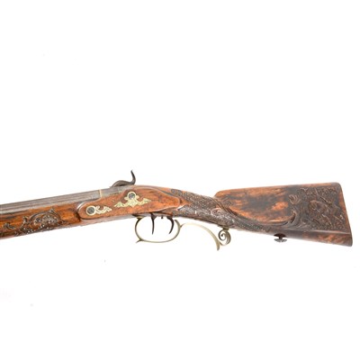 Lot 204 - German percussion hunting rifle, by V. Chr. Schilling