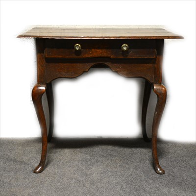 Lot 820 - A joined oak lowboy, mid 18th Century