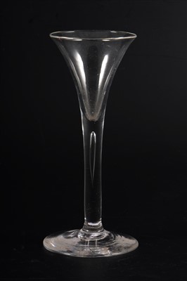Lot 501 - An English conical-shape wine glass, ...