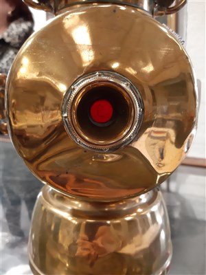 Lot 130 - Lucas "King of the Road" brass coach lamp, early 20th century