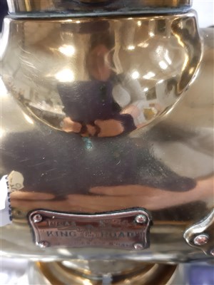 Lot 130 - Lucas "King of the Road" brass coach lamp, early 20th century