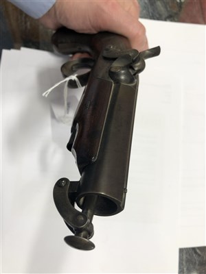 Lot 142 - Percussion pistol by W J Rigby, Dublin