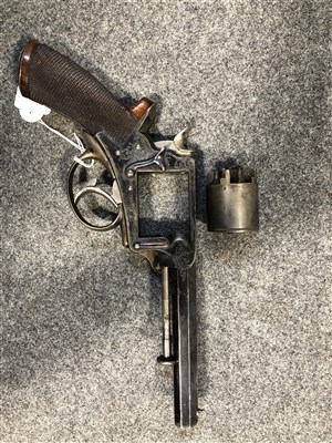 Lot 137 - Percussion five shot pistol, by T Conway, Manchester