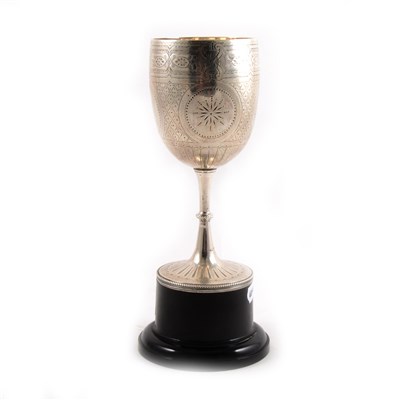 Lot 190 - A Victorian silver goblet by Charles Boyton II