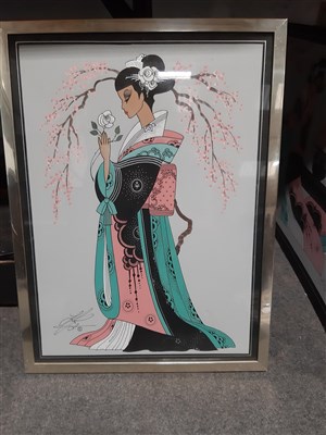 Lot 255 - L J Green, four Japanese-style fashion studies