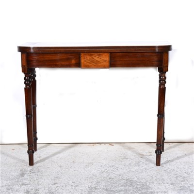 Lot 396 - Hepplewhite style mahogany card table