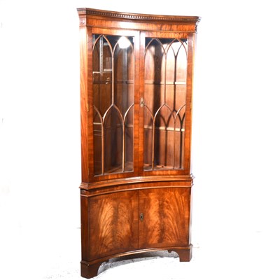 Lot 300 - Reproduction mahogany finish freestanding...