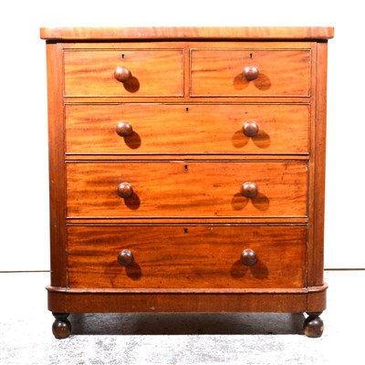 Lot 404 - Victorian mahogany chest of drawers